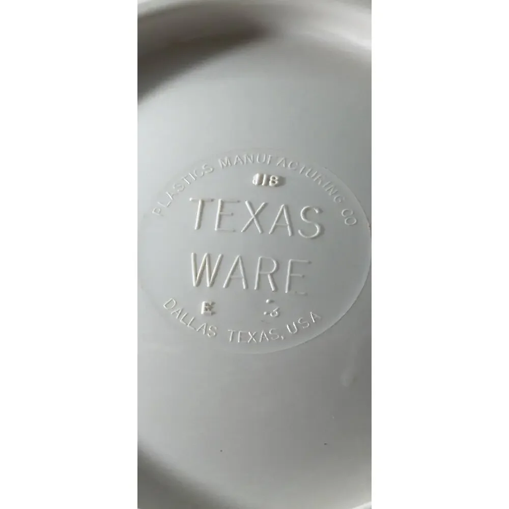Vintage Texas Ware White Melamine 10